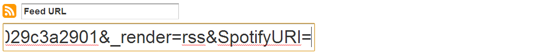 Paste the Spotify URI after the "=" sign